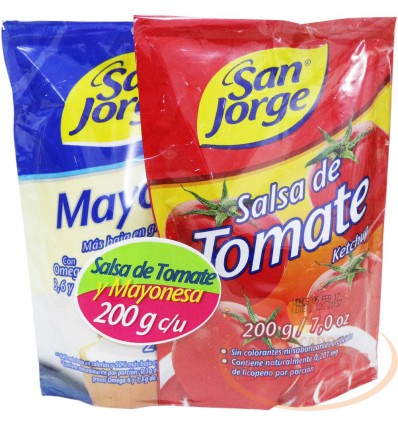 Salsa Tomate X 200 G San Jorge +Mayonesa X 200 G