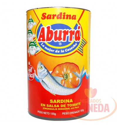 Sardina Aburrá En Salsa Tomate X 155 G