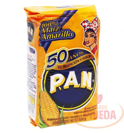 Harina De Maiz P.A.N X 500 G Amarillo