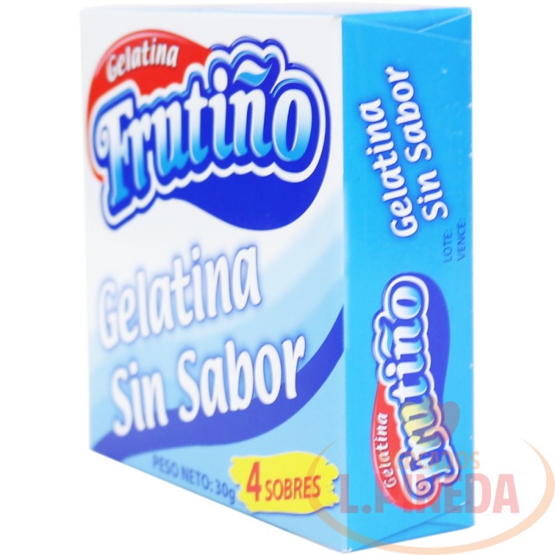 Gelatina Frutiño X 30 G Sin Sabor