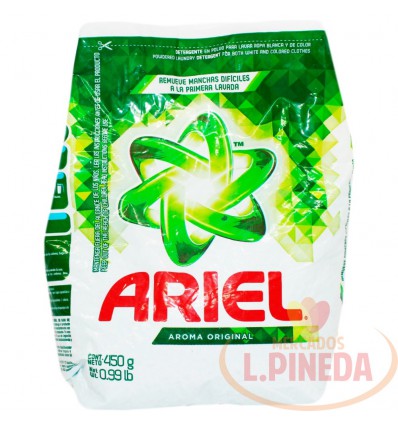 Detergente Ariel Oxianillos X 450 G Doble Poder