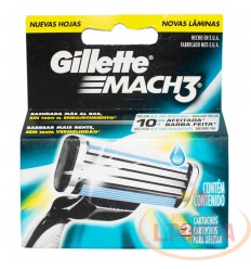 Cartuchos Afeitar Mach 3 X 2 Gillette