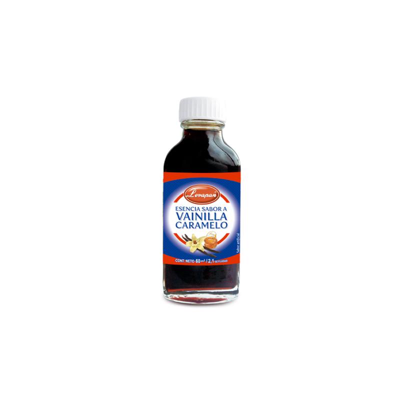 esencia sabor vainilla caramelo botella levapan