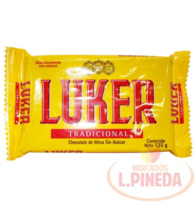 Chocolate Luker X 125 G Tradicional Sin Azucar