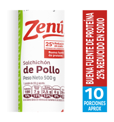 Salchichon Zenú Pollo X 500 G