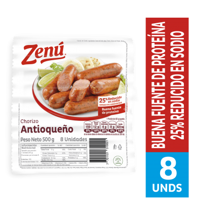 Chorizo Zenú Antioqueño x500Gr