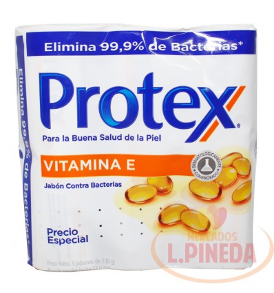 Jabon Protex 130 G X 3 Vitamina E