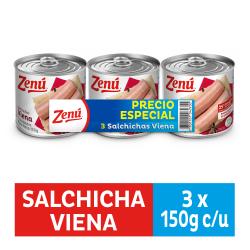 Salchicha Viena Zenu X 3 UND X 150 G