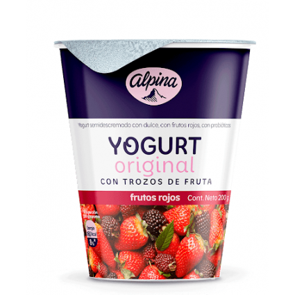 Yogurt Alpina Original X 200G F/Rojos